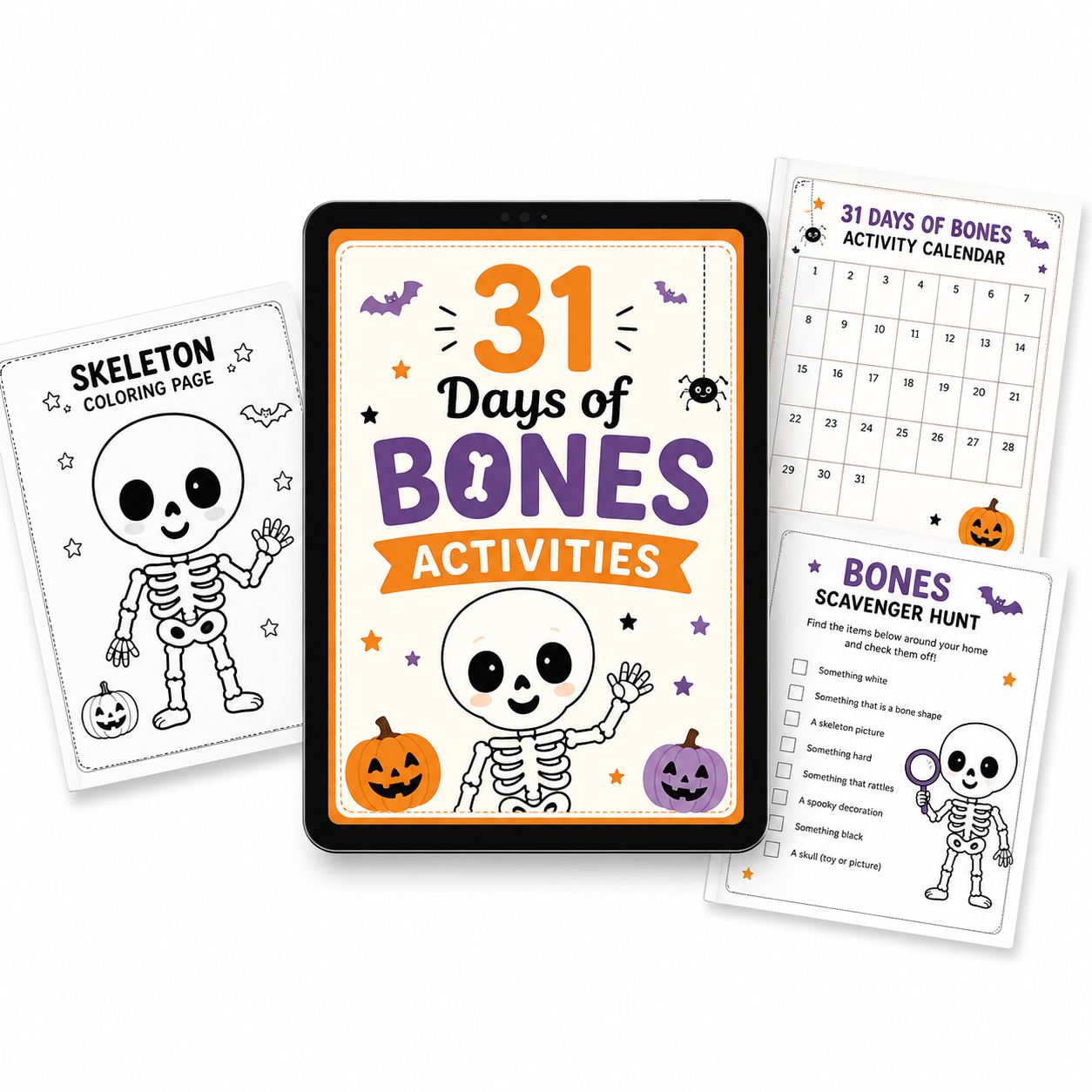 31 Days of Bones Activites